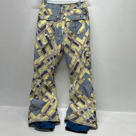 Burton Dryride Pants Snowboard Ski Winter Geometric Print Womens Size Medium - Picture 5 of 14